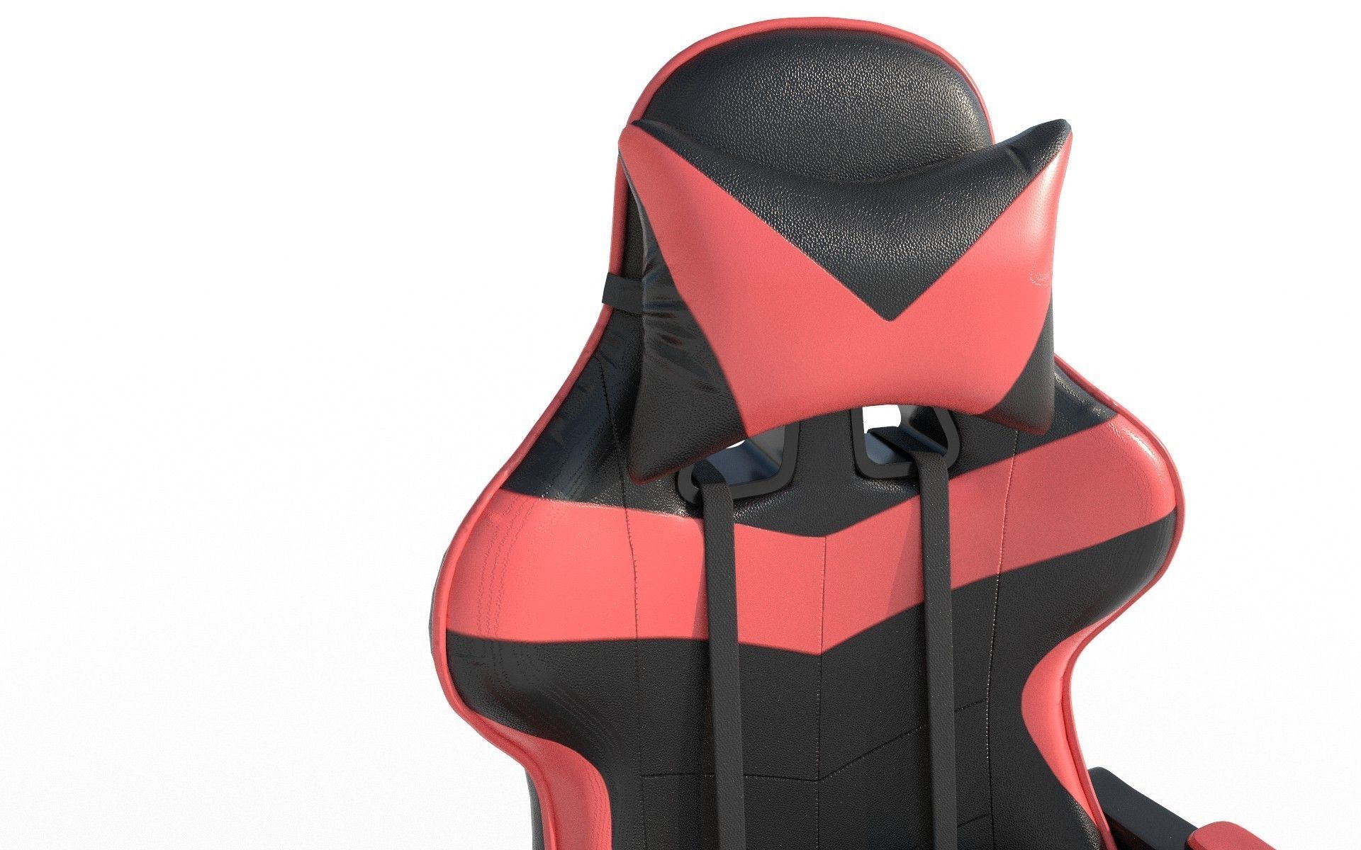 Gaming Chair Low-poly 3D model_2