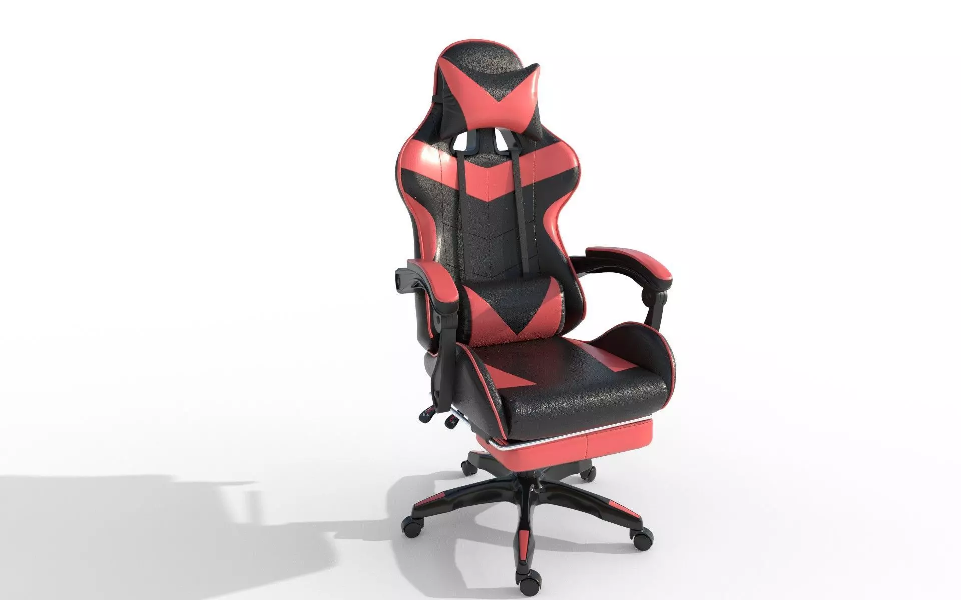 Gaming Chair Low-poly 3D model_0