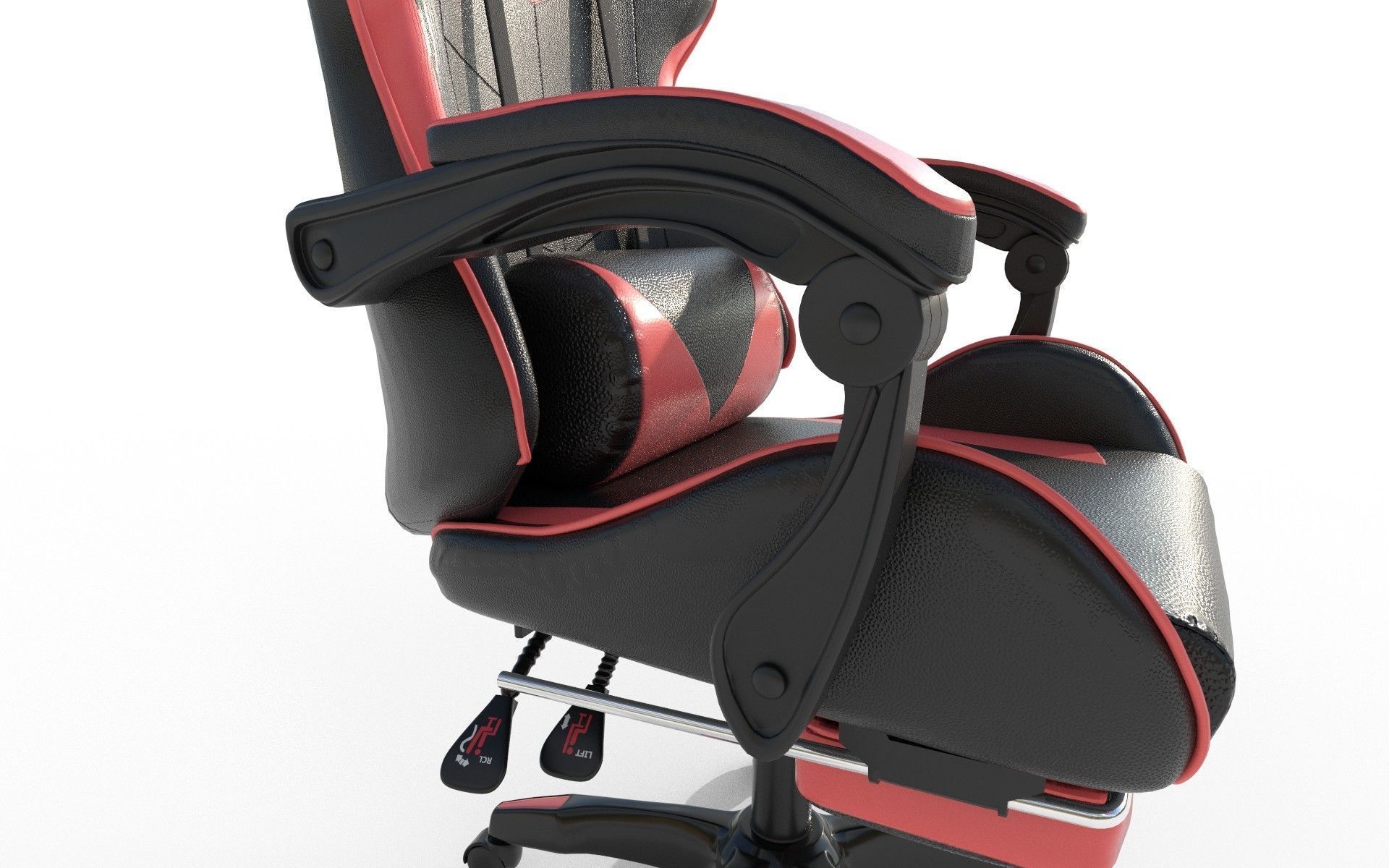 Gaming Chair Low-poly 3D model_1