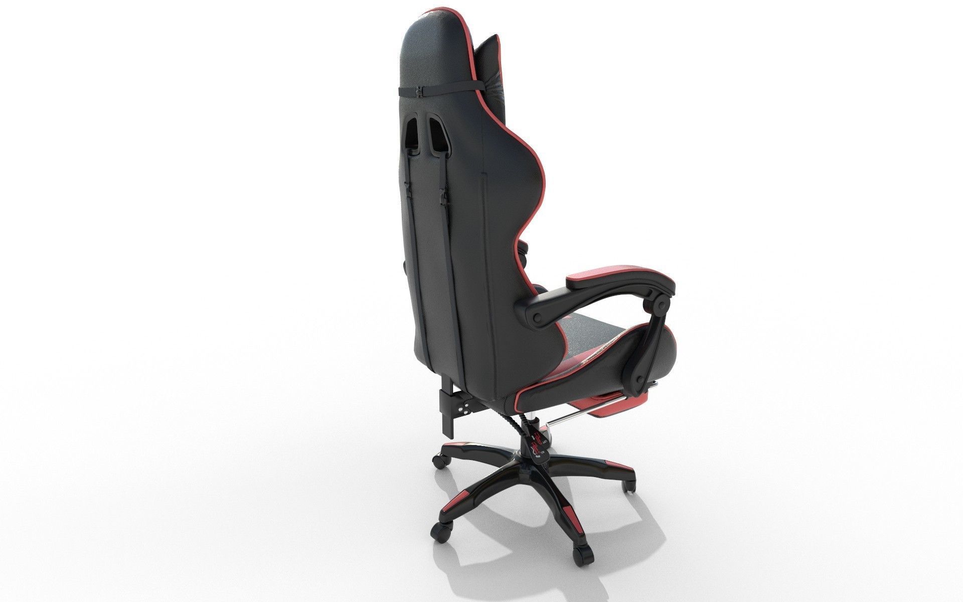 Gaming Chair Low-poly 3D model_7