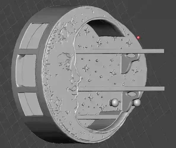 moon shelf crystal and pendant holder