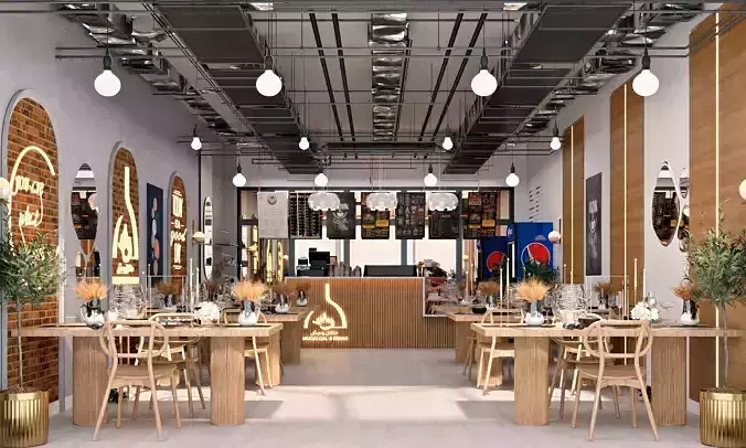 Bohemian restaurant design 