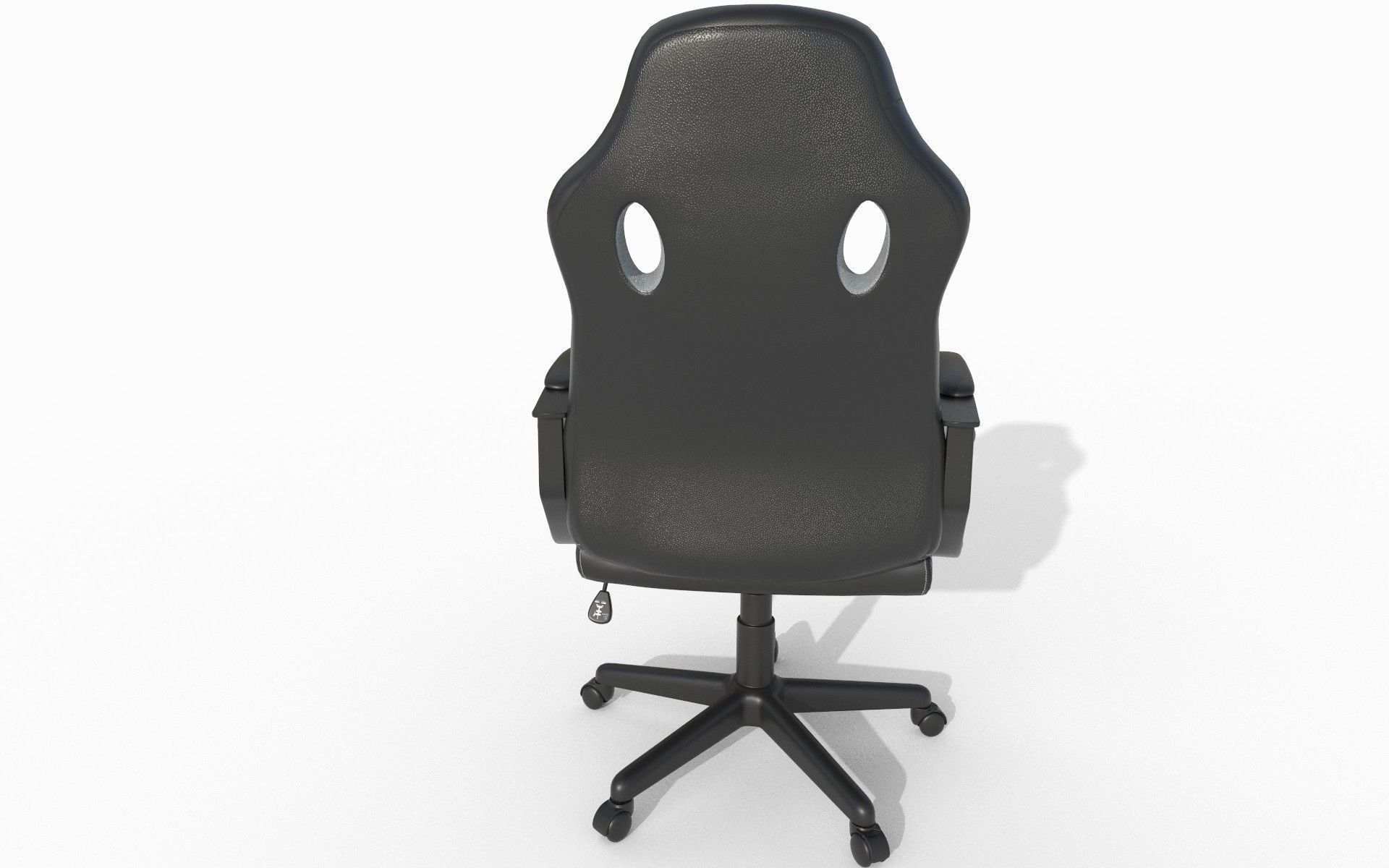 Gaming chair Low-poly 3D model_7