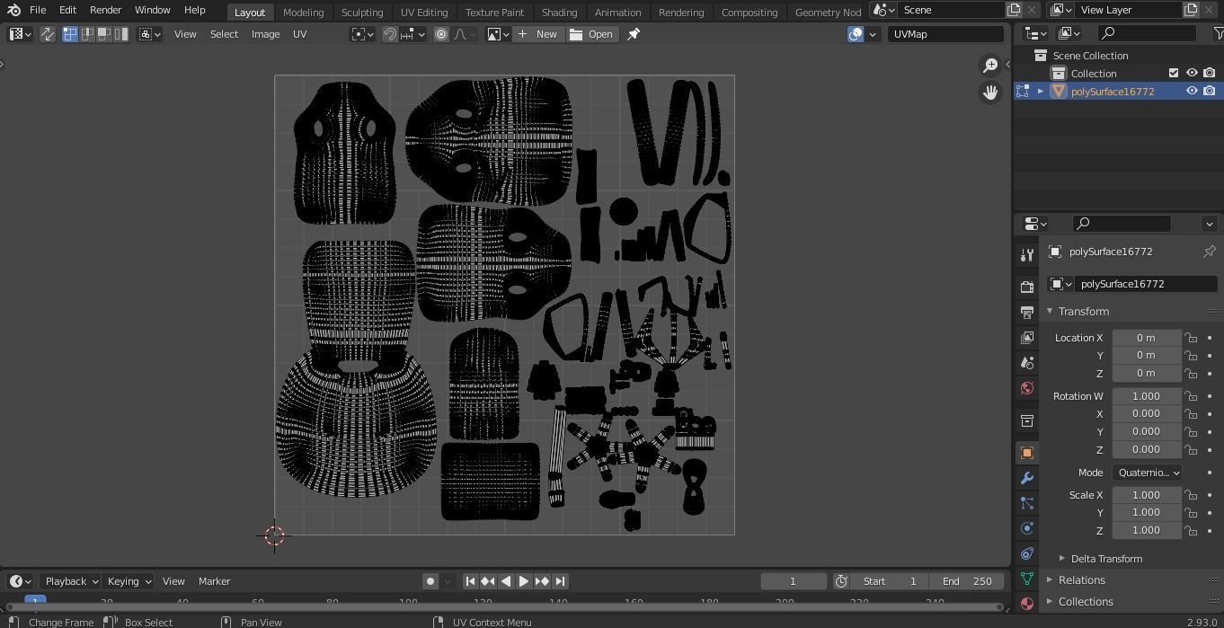 Gaming chair Low-poly 3D model_14