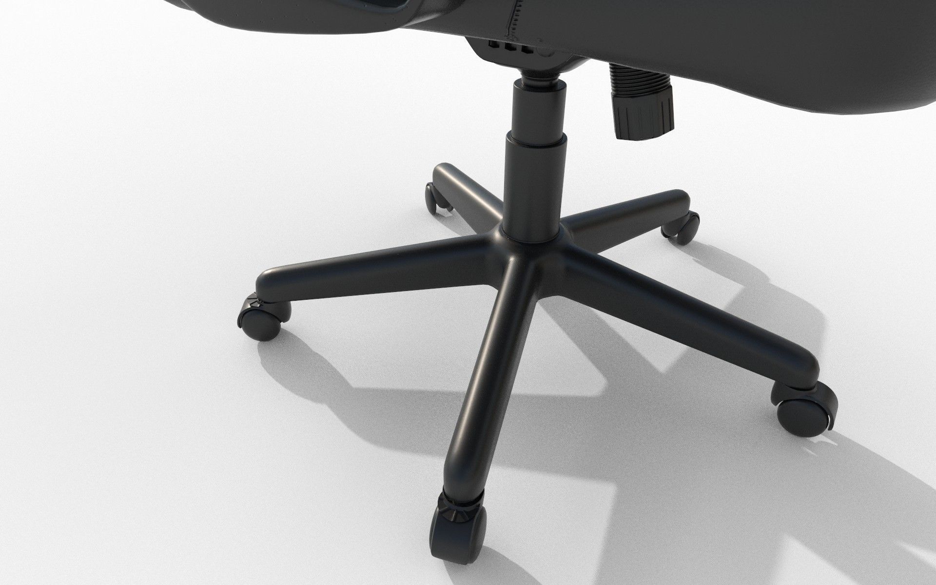 Gaming chair Low-poly 3D model_1