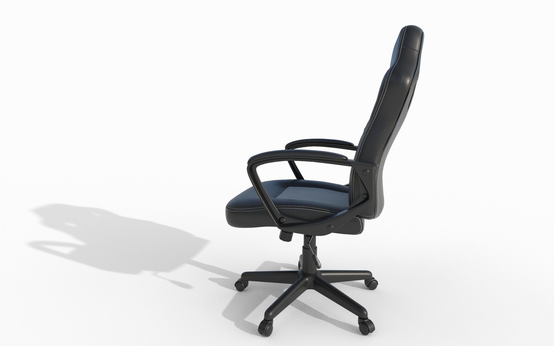 Gaming chair Low-poly 3D model_5