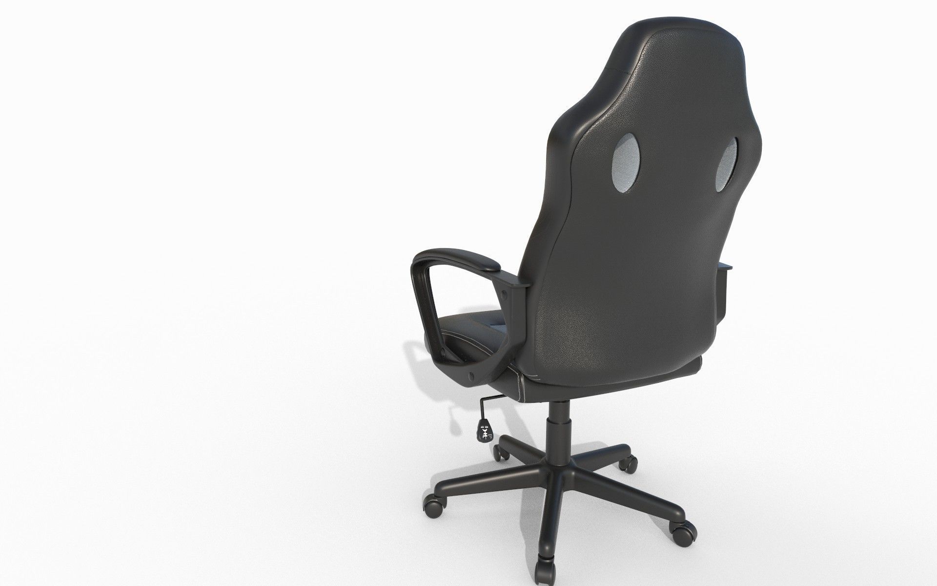 Gaming chair Low-poly 3D model_6