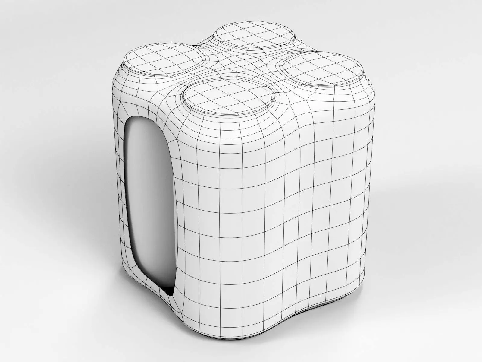 4 pack 440ml Shinkwrapped Beverage Cans 3D model 3D model_1