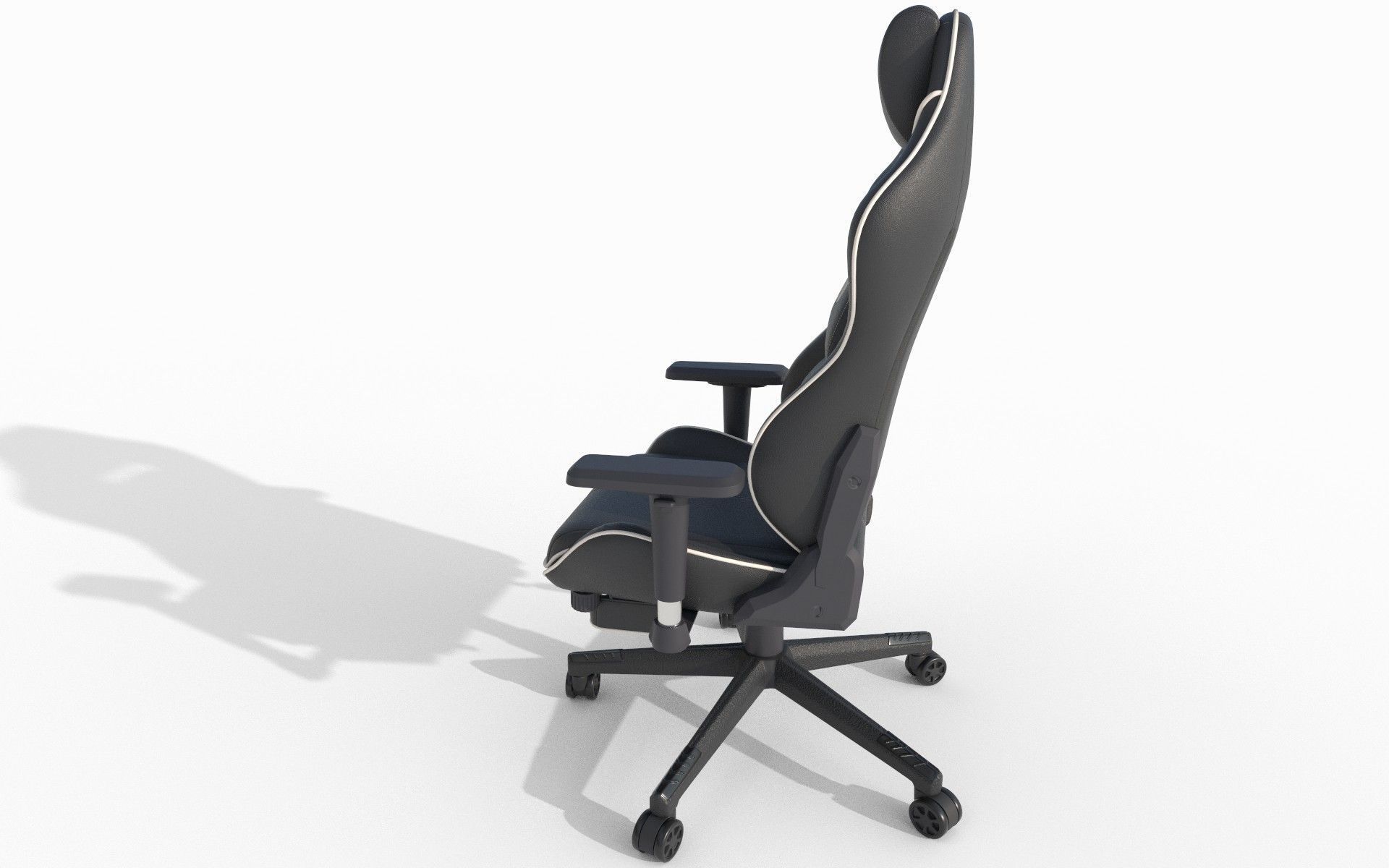 Gaming chair Low-poly 3D model_5