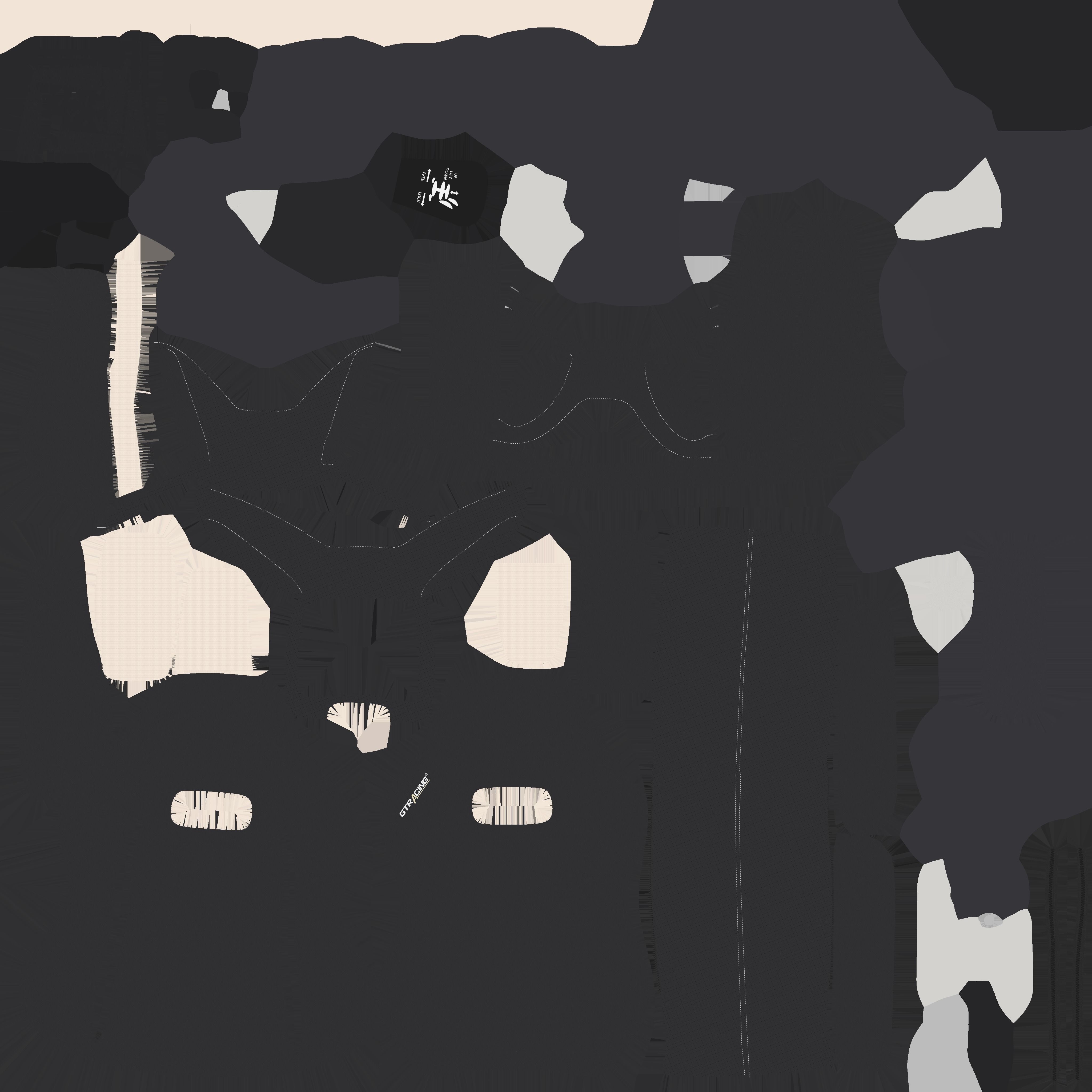 Gaming chair Low-poly 3D model_11