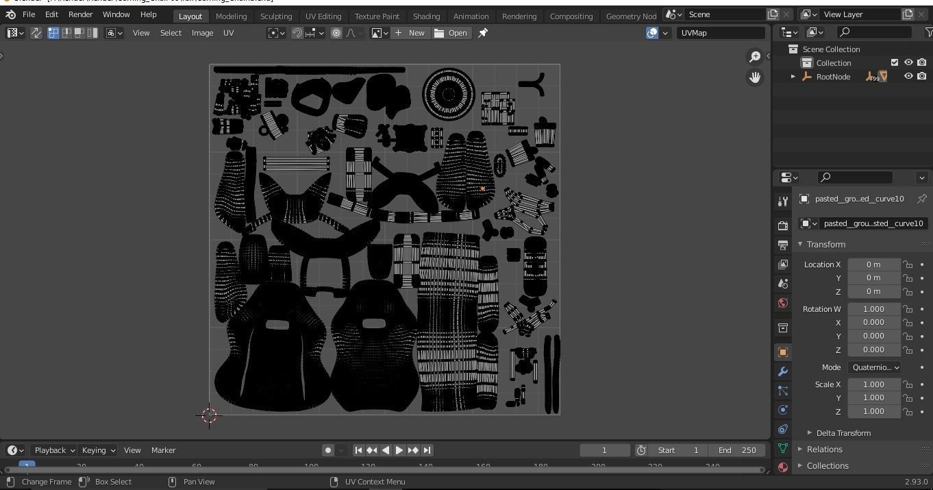 Gaming chair Low-poly 3D model_14