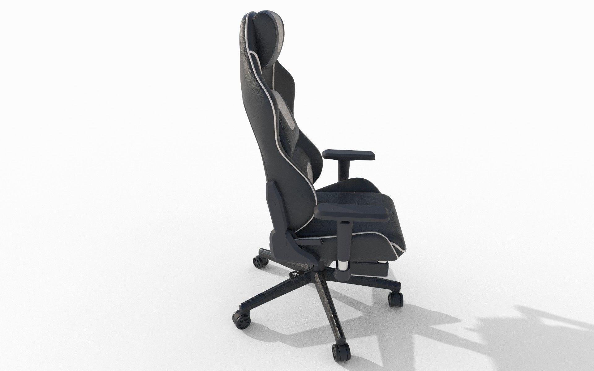 Gaming chair Low-poly 3D model_9