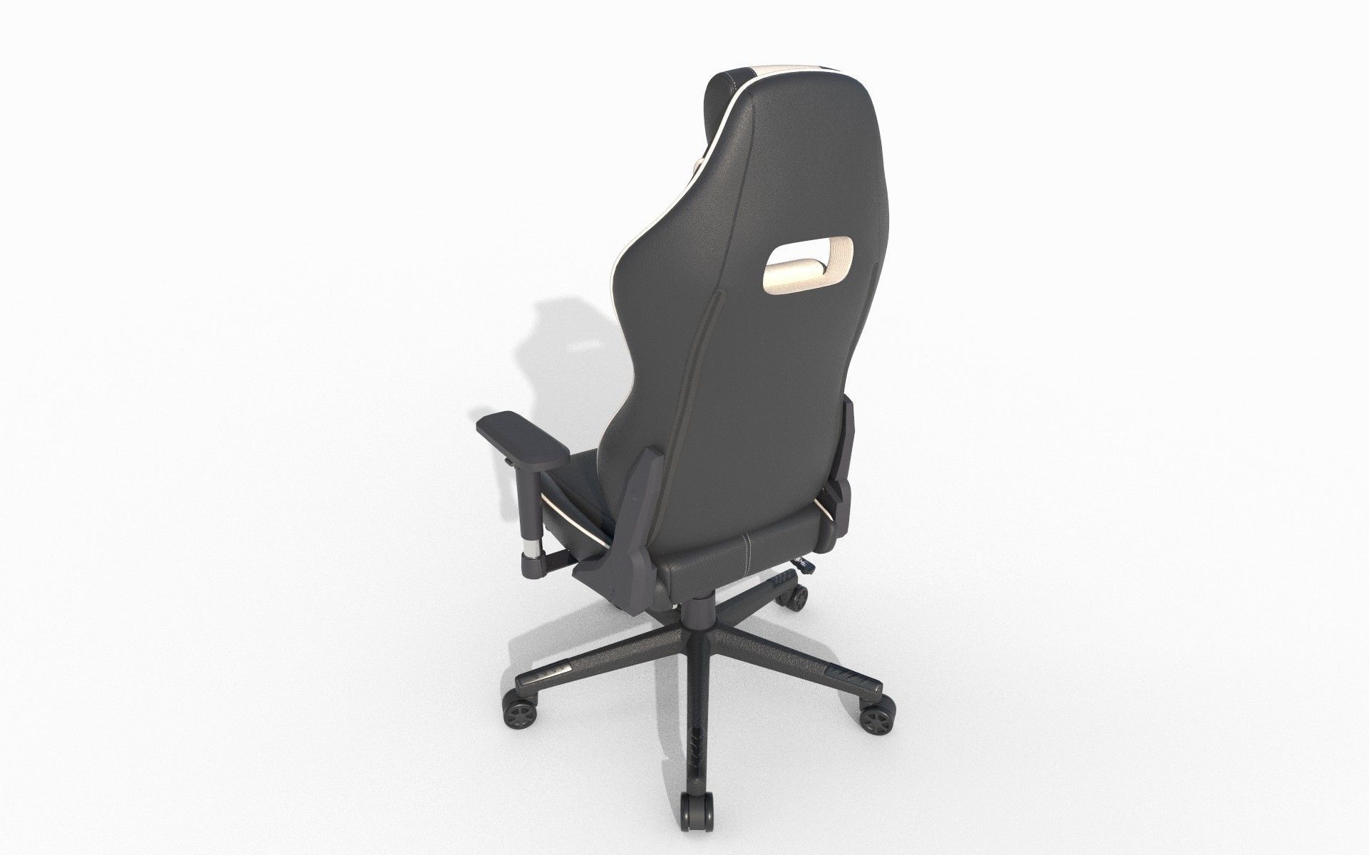 Gaming chair Low-poly 3D model_6
