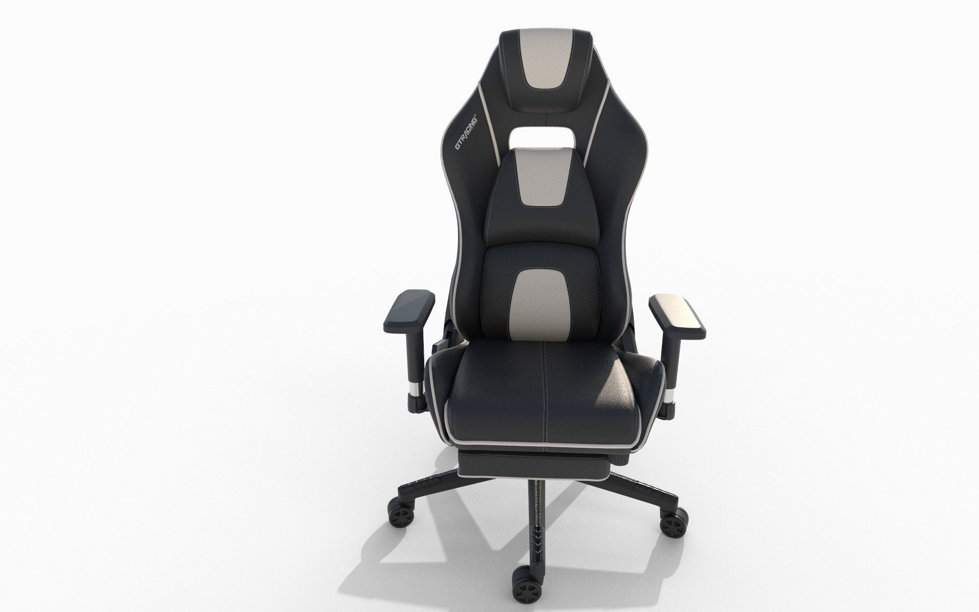 Gaming chair Low-poly 3D model_3