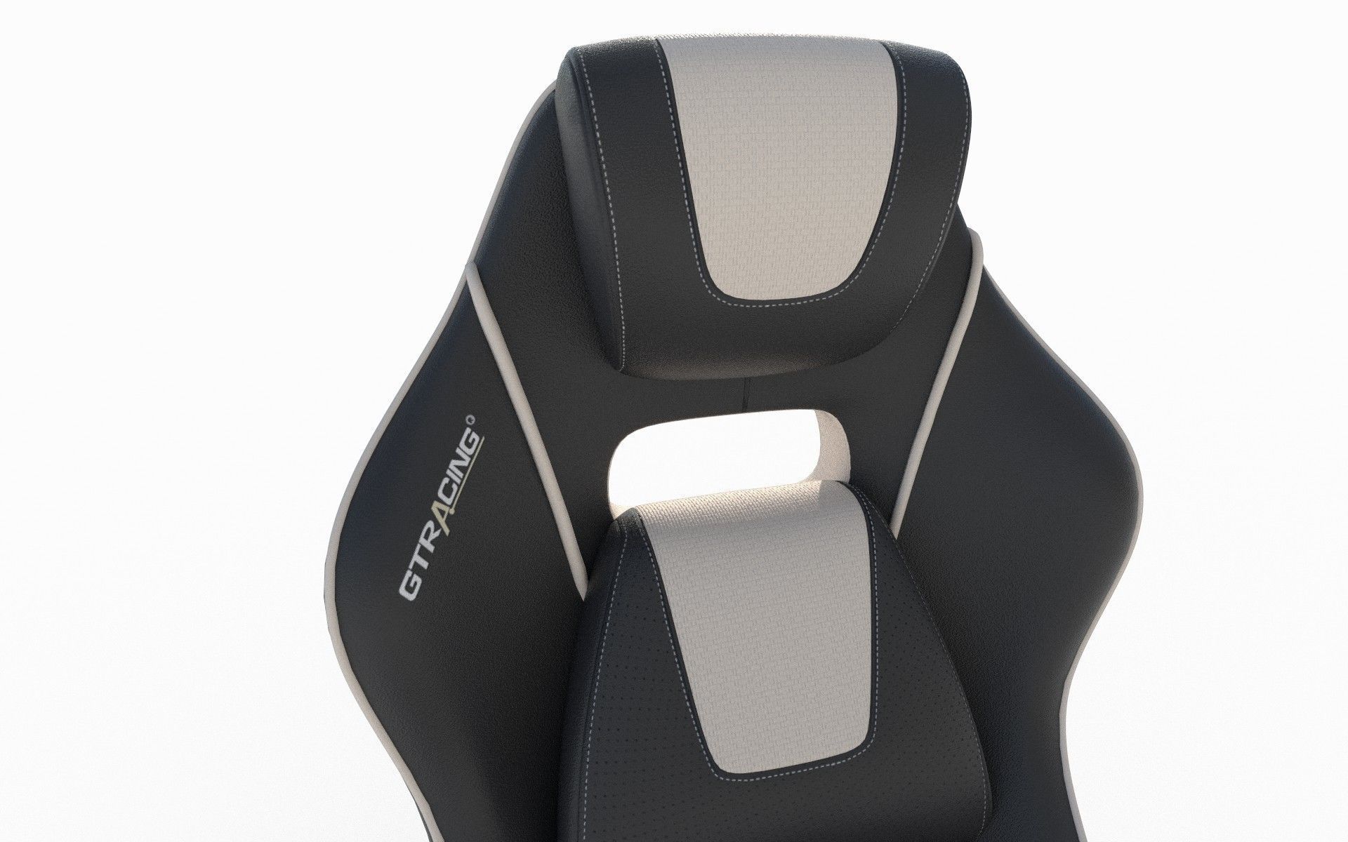 Gaming chair Low-poly 3D model_2