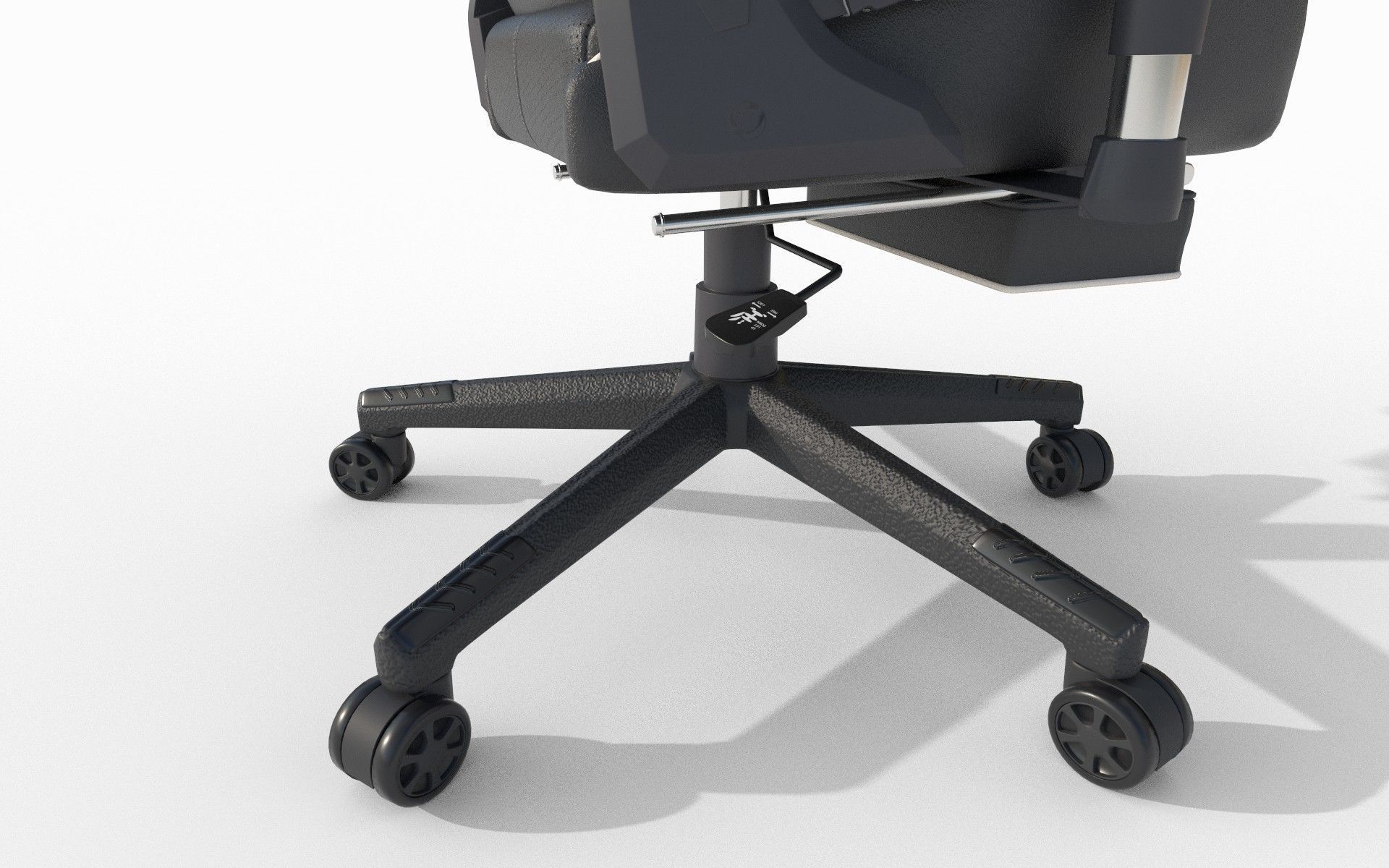 Gaming chair Low-poly 3D model_10