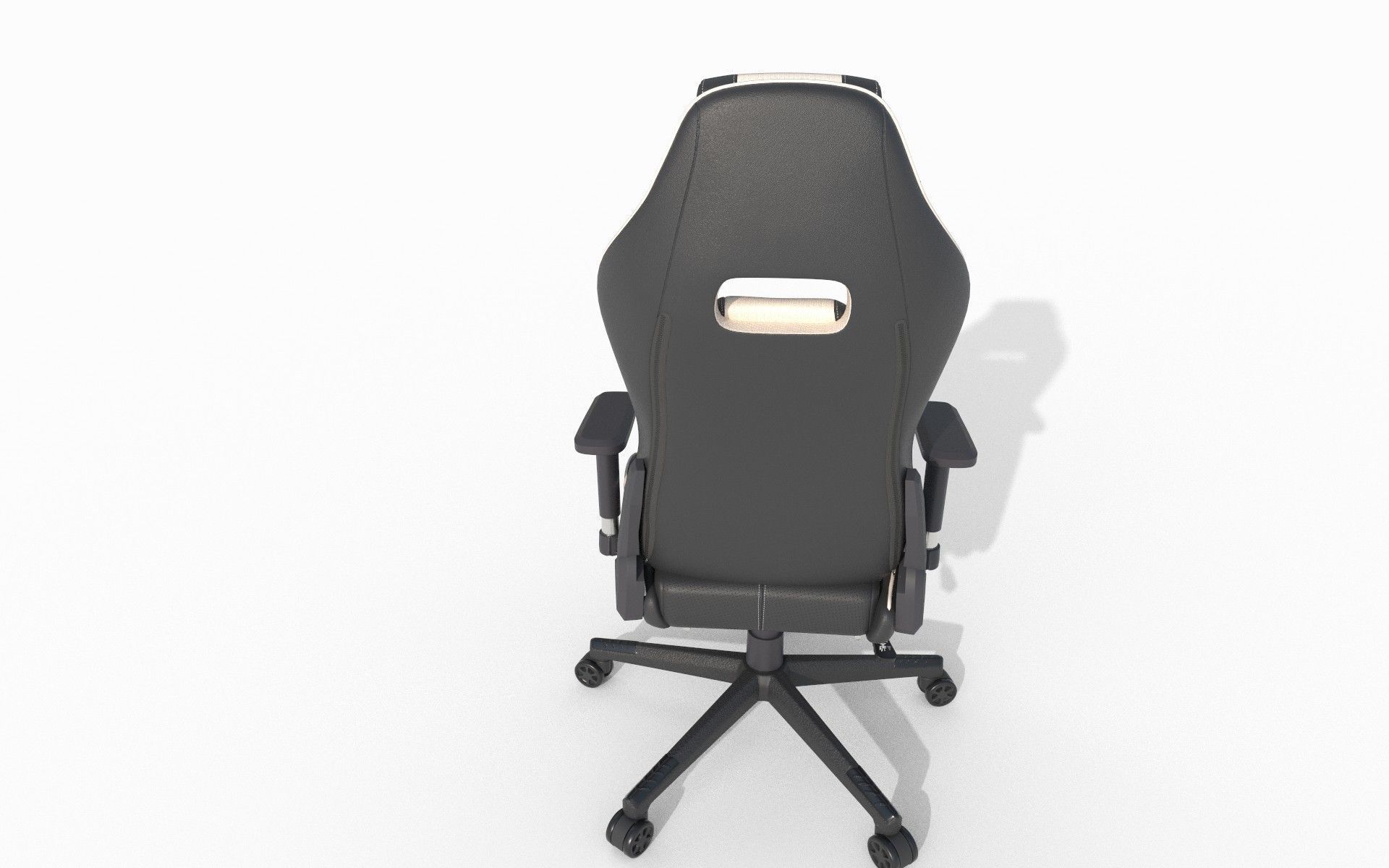 Gaming chair Low-poly 3D model_7