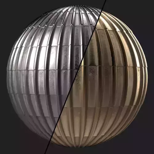 Roof Tile Materials 98- Metal Roofing By Snow - Sbsar Pbr 4k