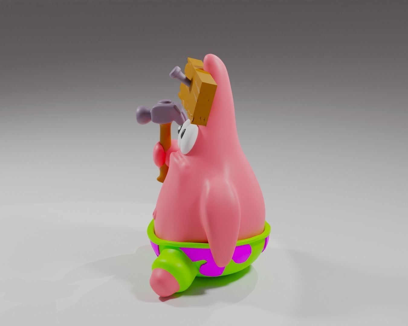 Patrick  Star from Spongebob 3D print model_5