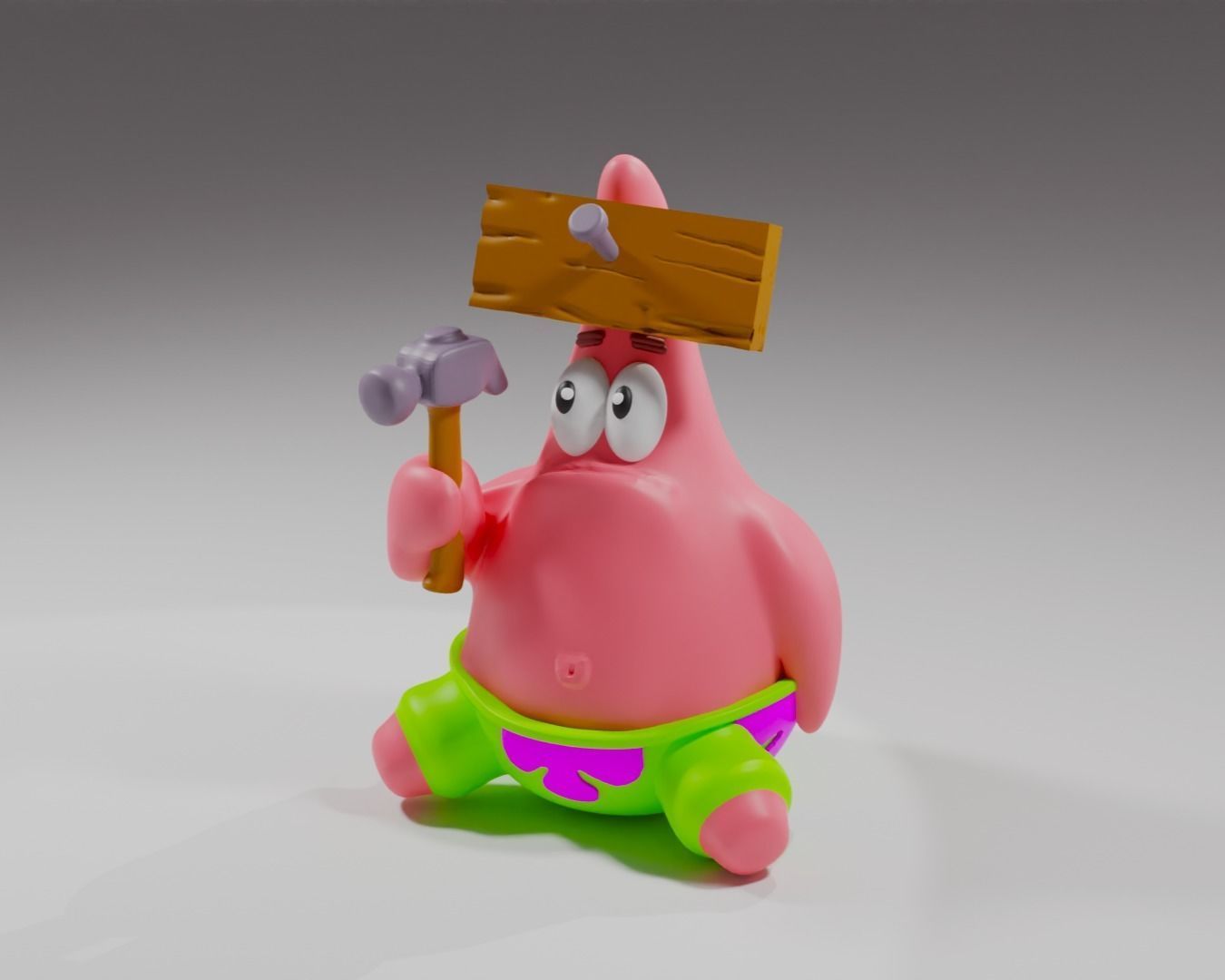 Patrick  Star from Spongebob 3D print model_7