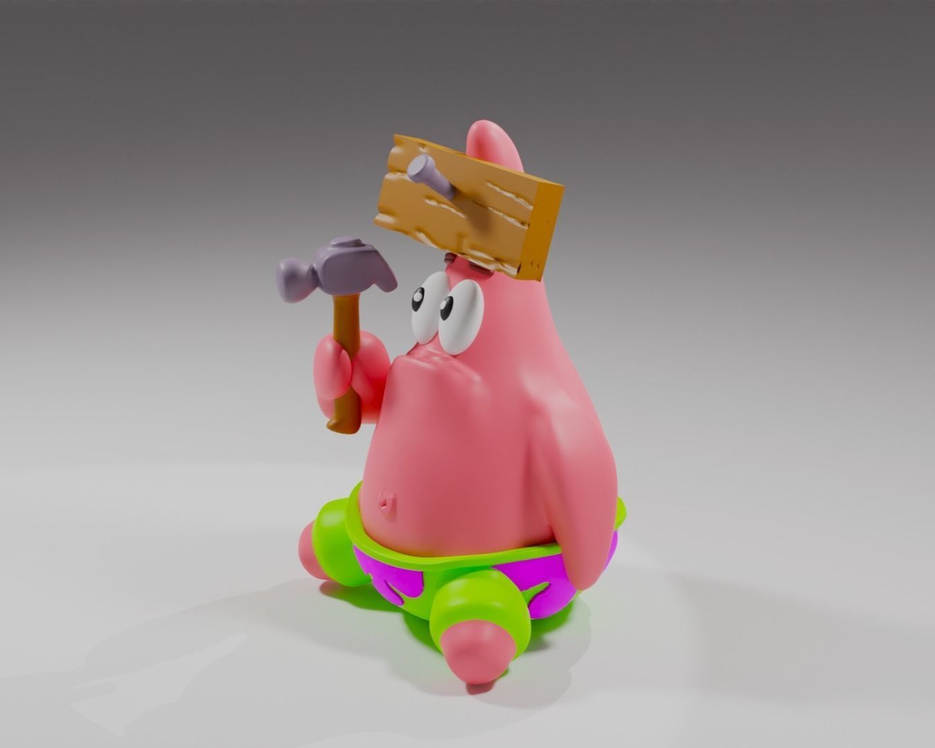 Patrick  Star from Spongebob 3D print model_6