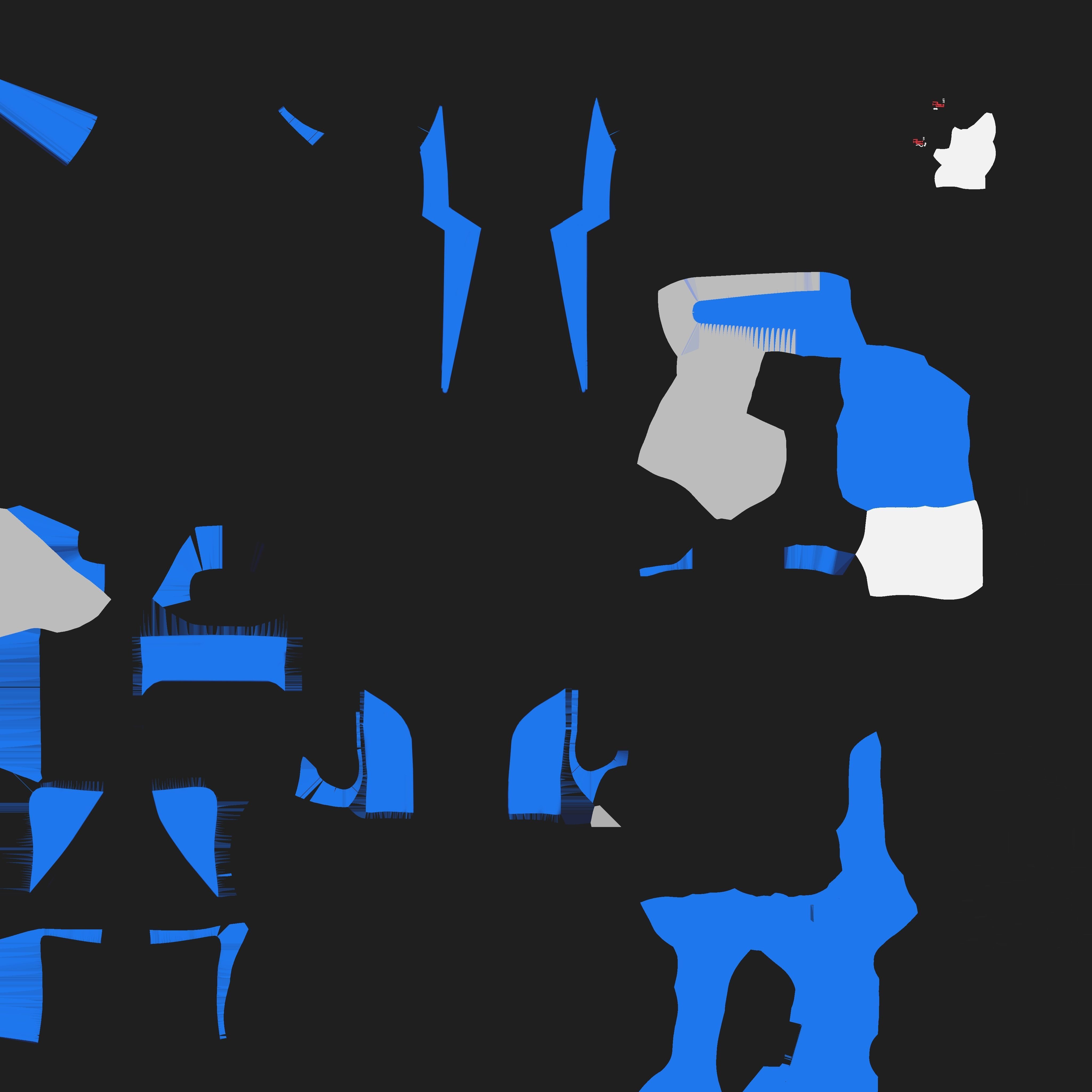 Gaming chair Low-poly 3D model_11