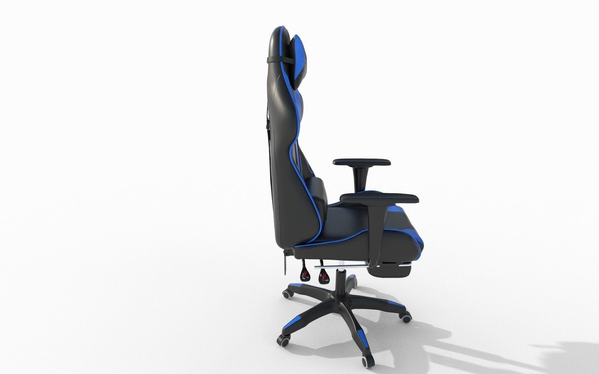 Gaming chair Low-poly 3D model_9