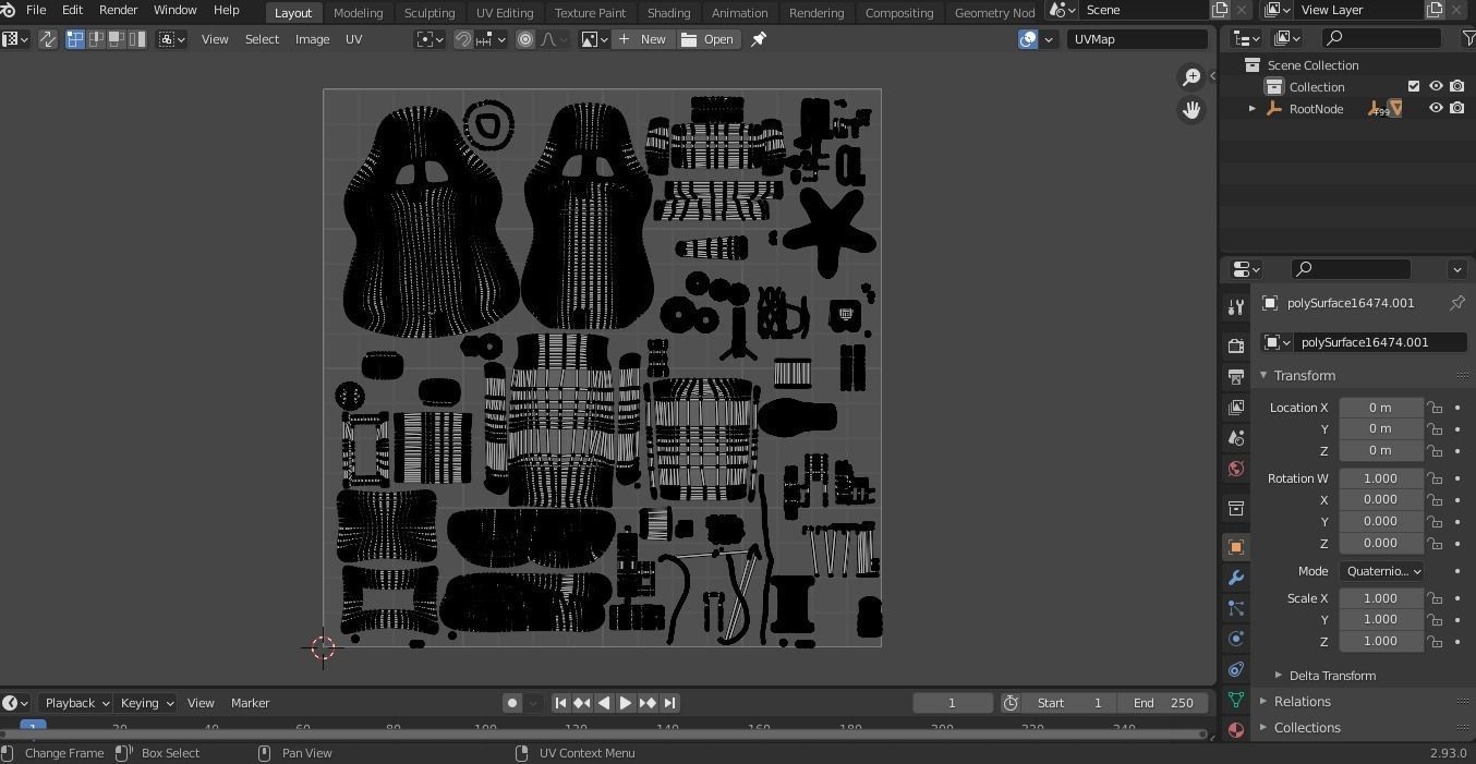 Gaming chair Low-poly 3D model_14