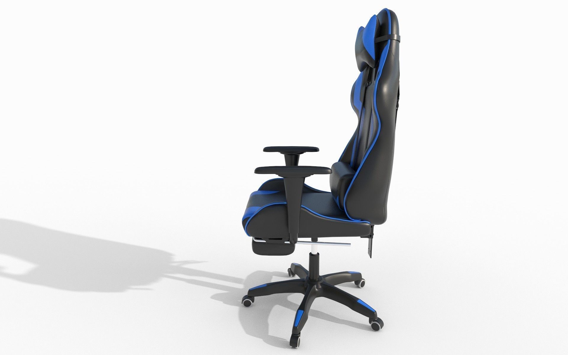 Gaming chair Low-poly 3D model_5