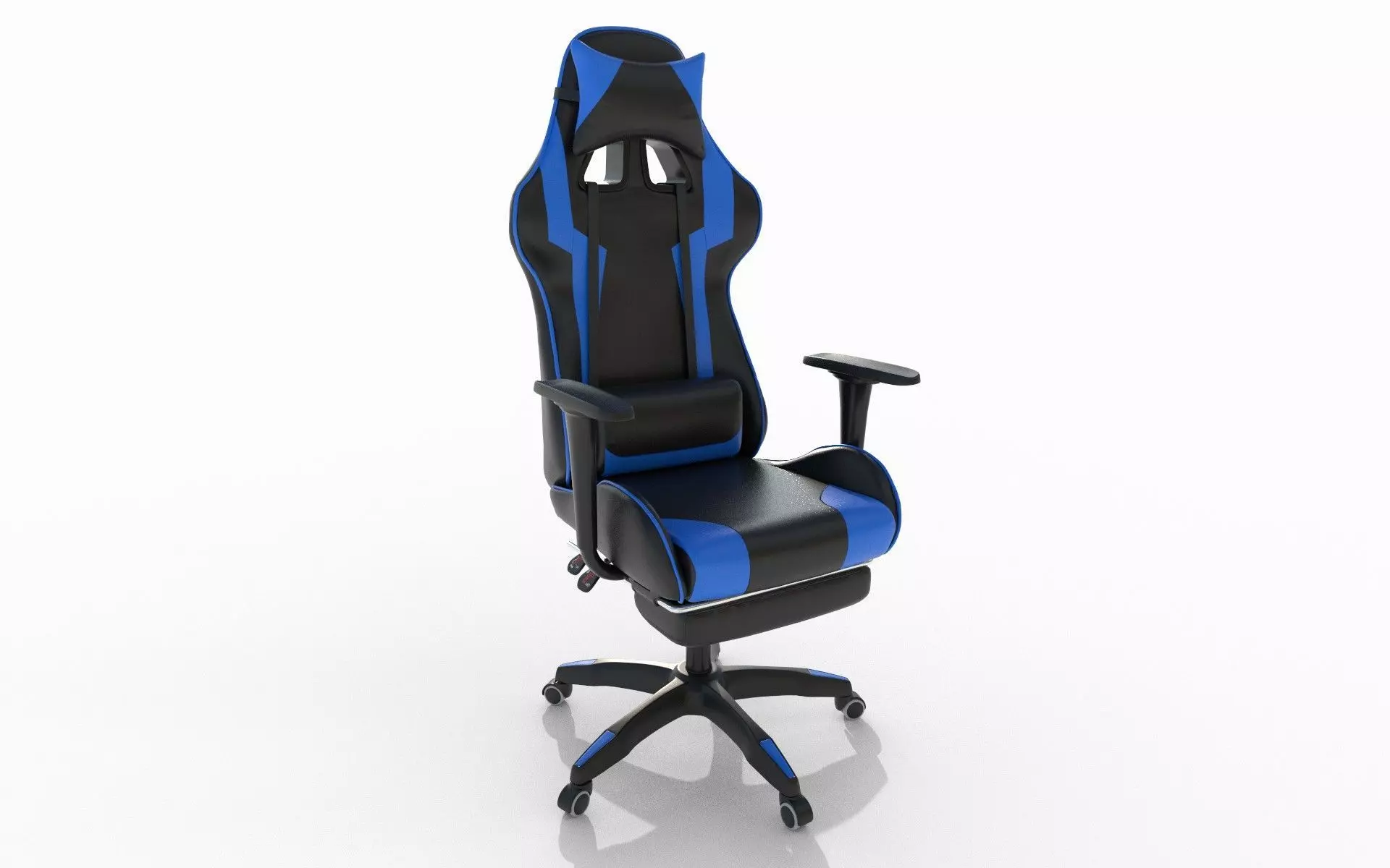 Gaming chair Low-poly 3D model_0