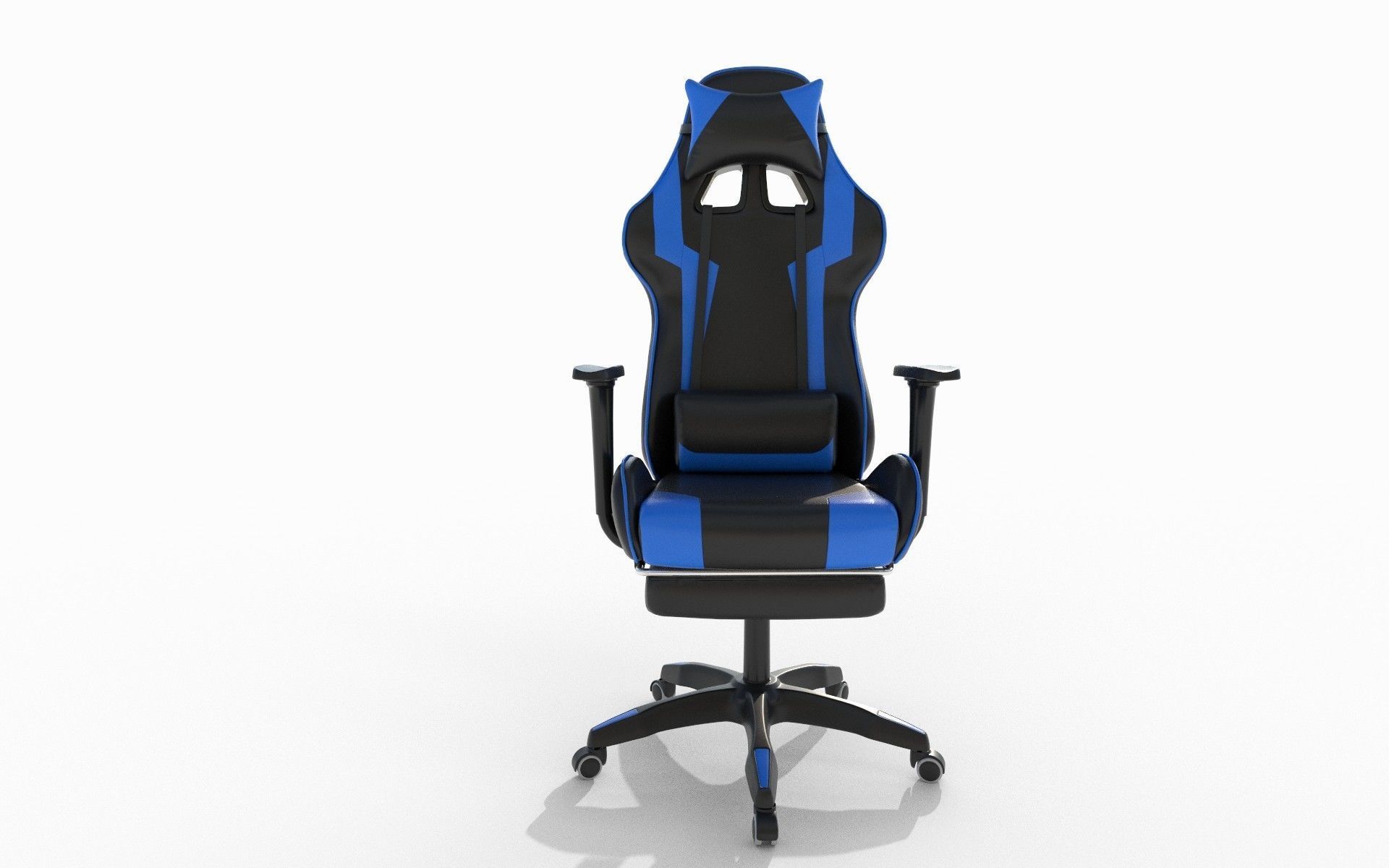Gaming chair Low-poly 3D model_3