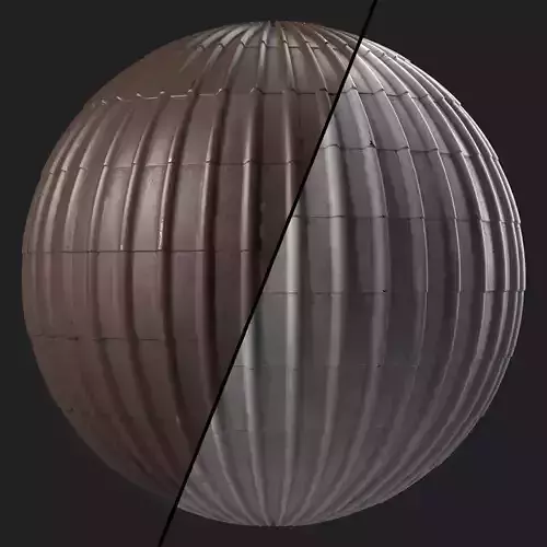 Roof Tile Materials 101- Metal Roofing By Snow - Sbsar Pbr 4k