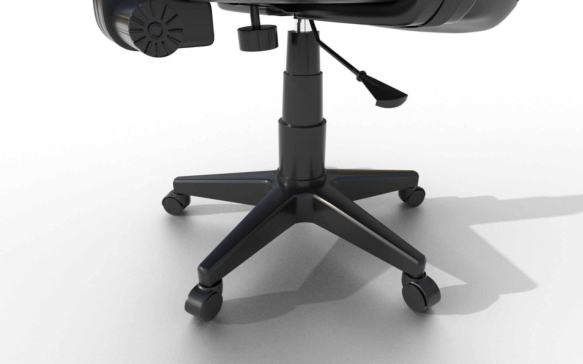 Office chair Low-poly 3D model_10