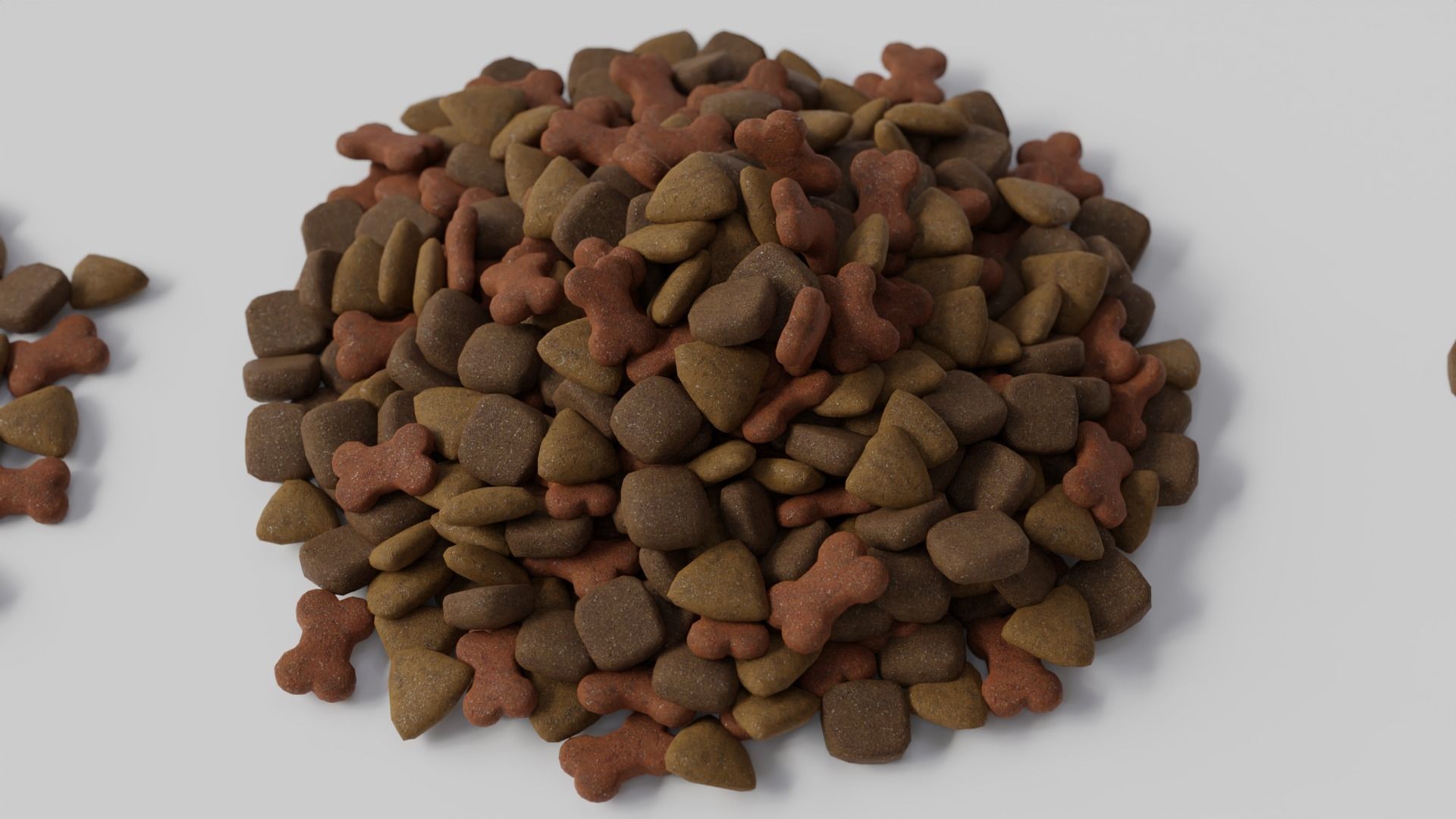 Set croquettes 01 Low-poly 3D model_6