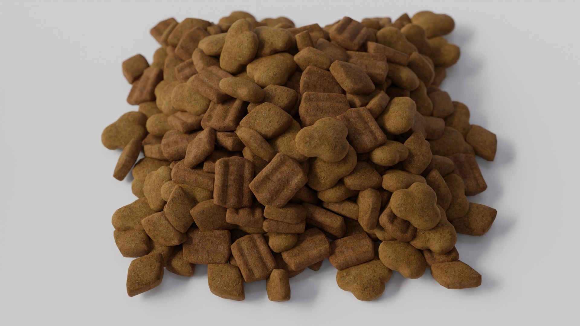 Set croquettes 01 Low-poly 3D model_8