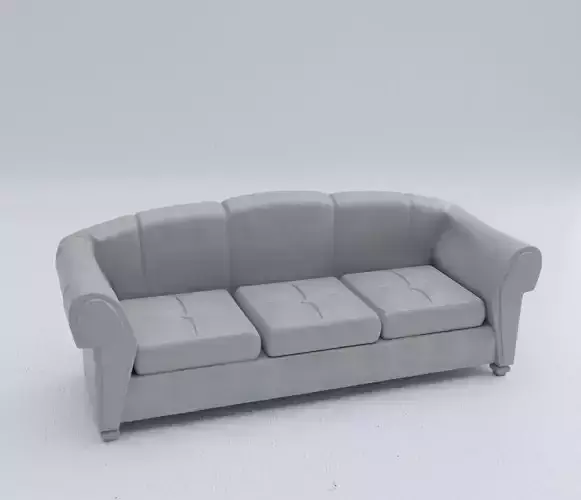 Sofa separated into 4 parts