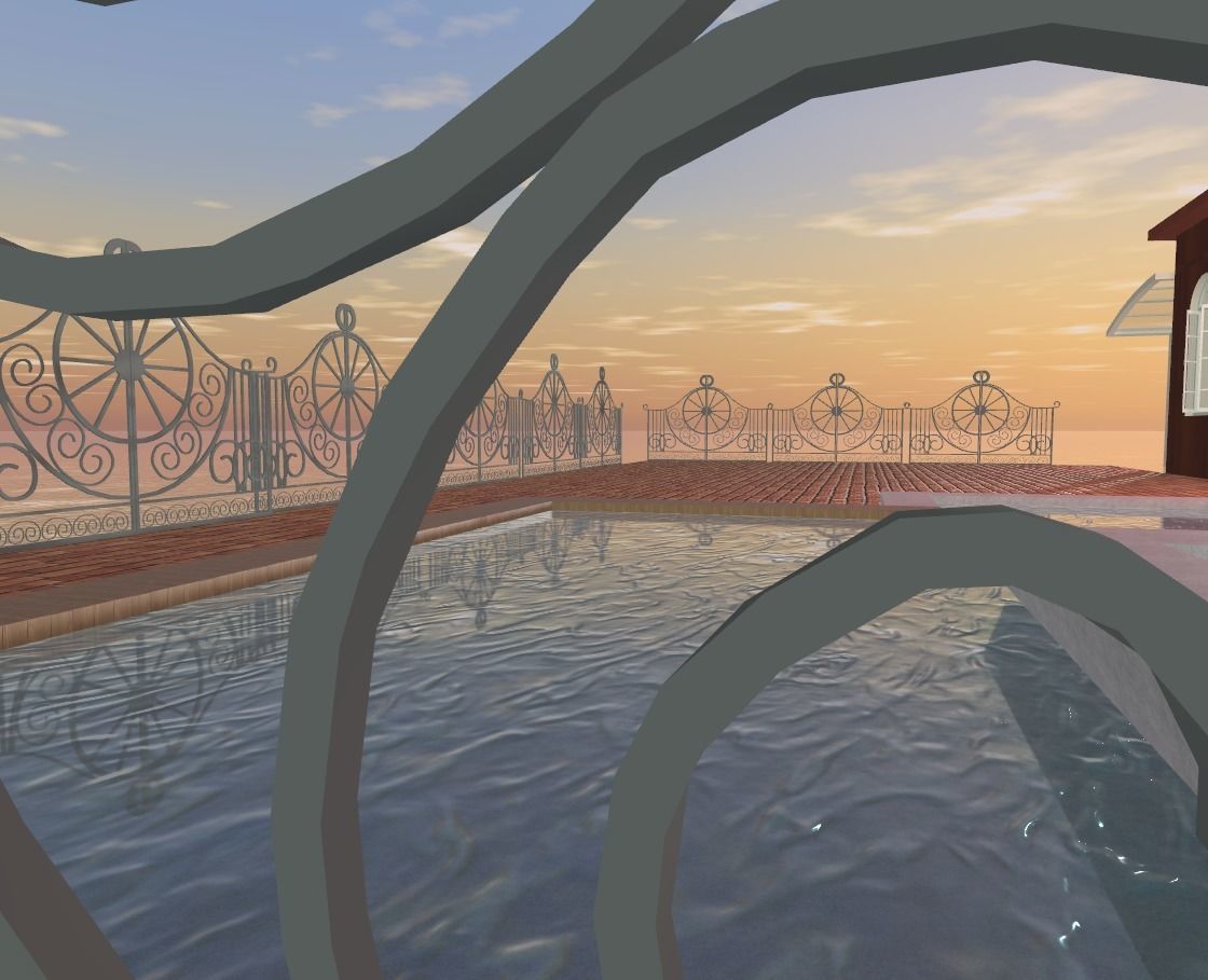 house on the water Low-poly 3D model_23