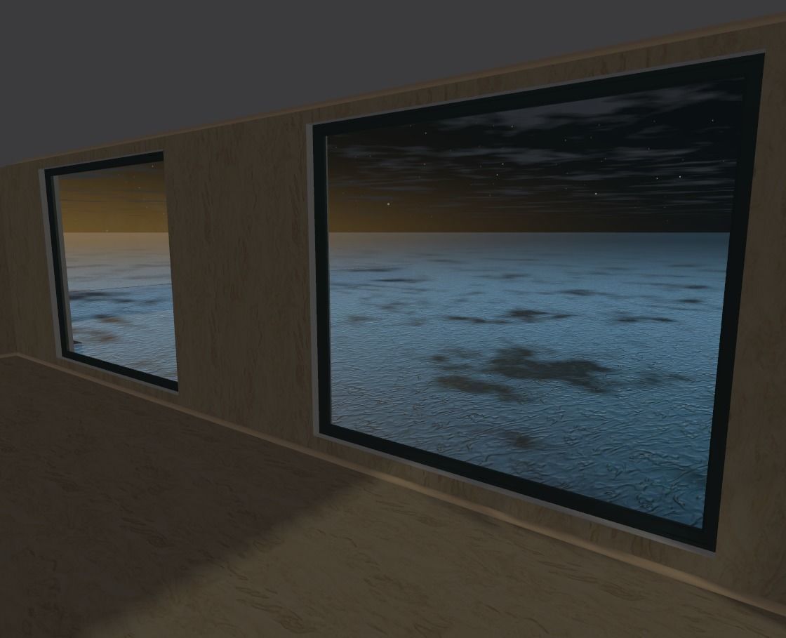 house on the water Low-poly 3D model_4