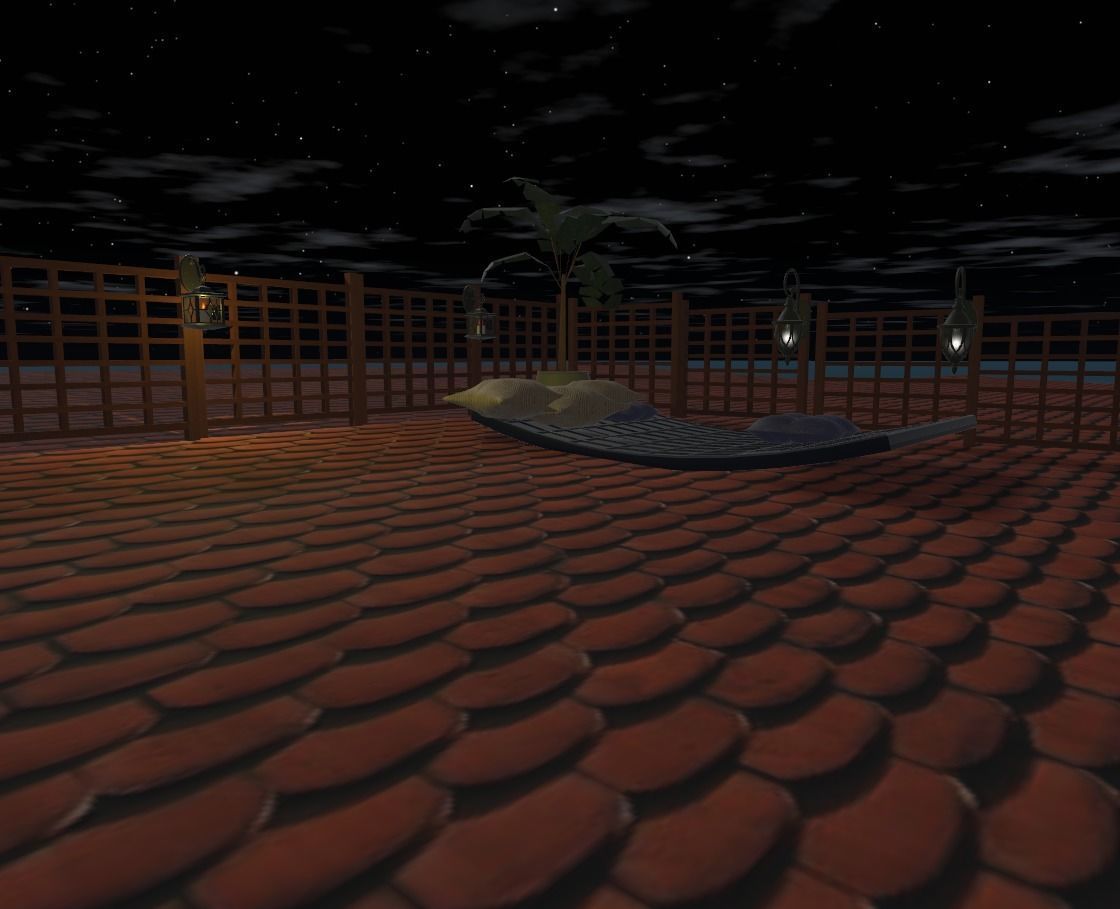 house on the water Low-poly 3D model_7