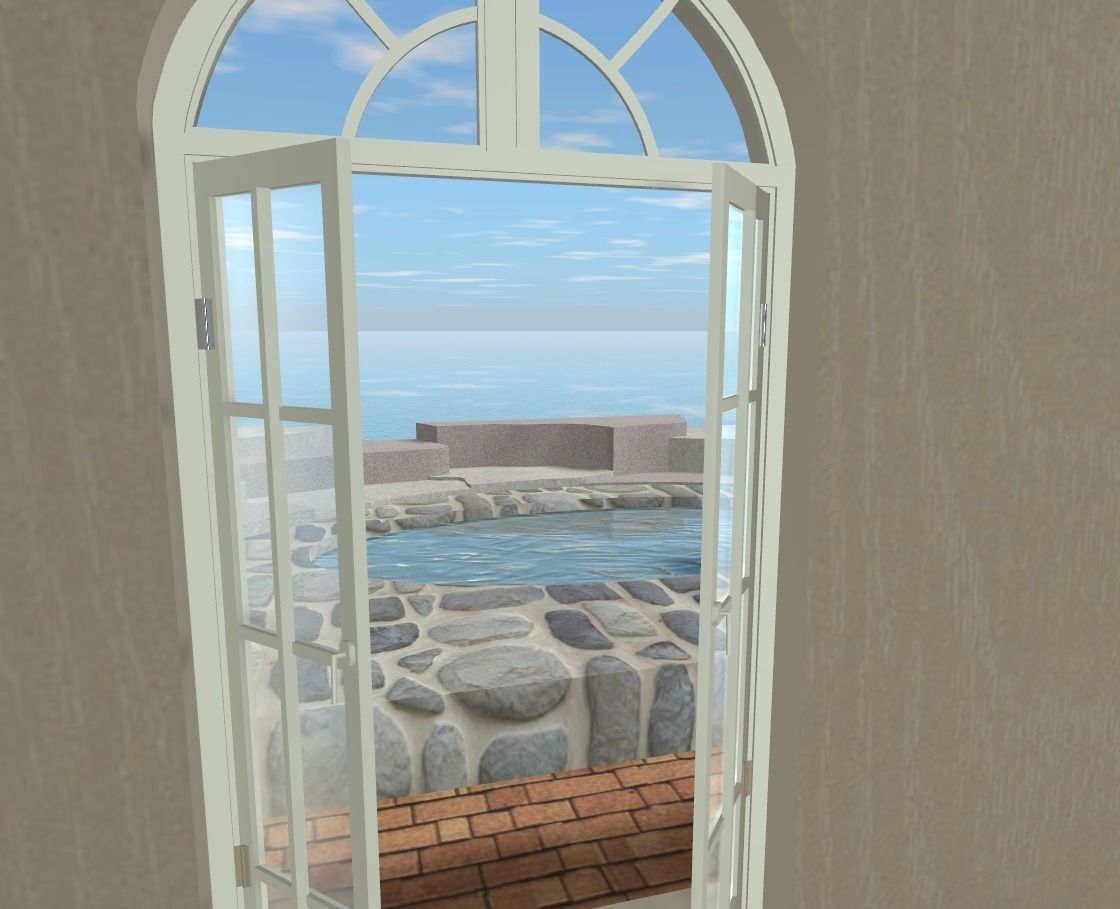 house on the water Low-poly 3D model_11