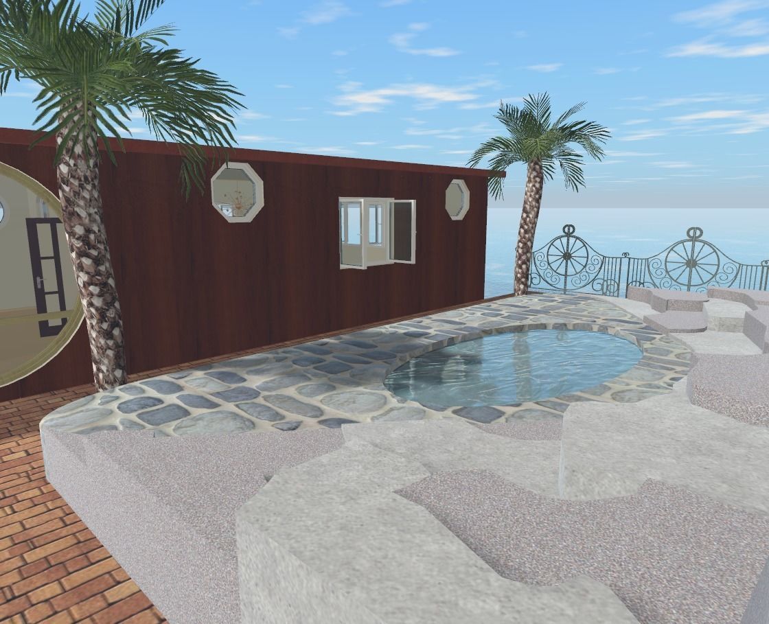 house on the water Low-poly 3D model_17