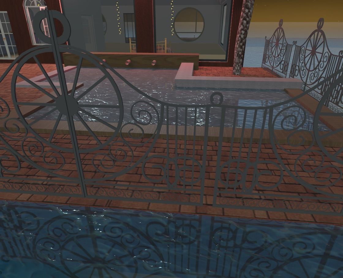 house on the water Low-poly 3D model_30