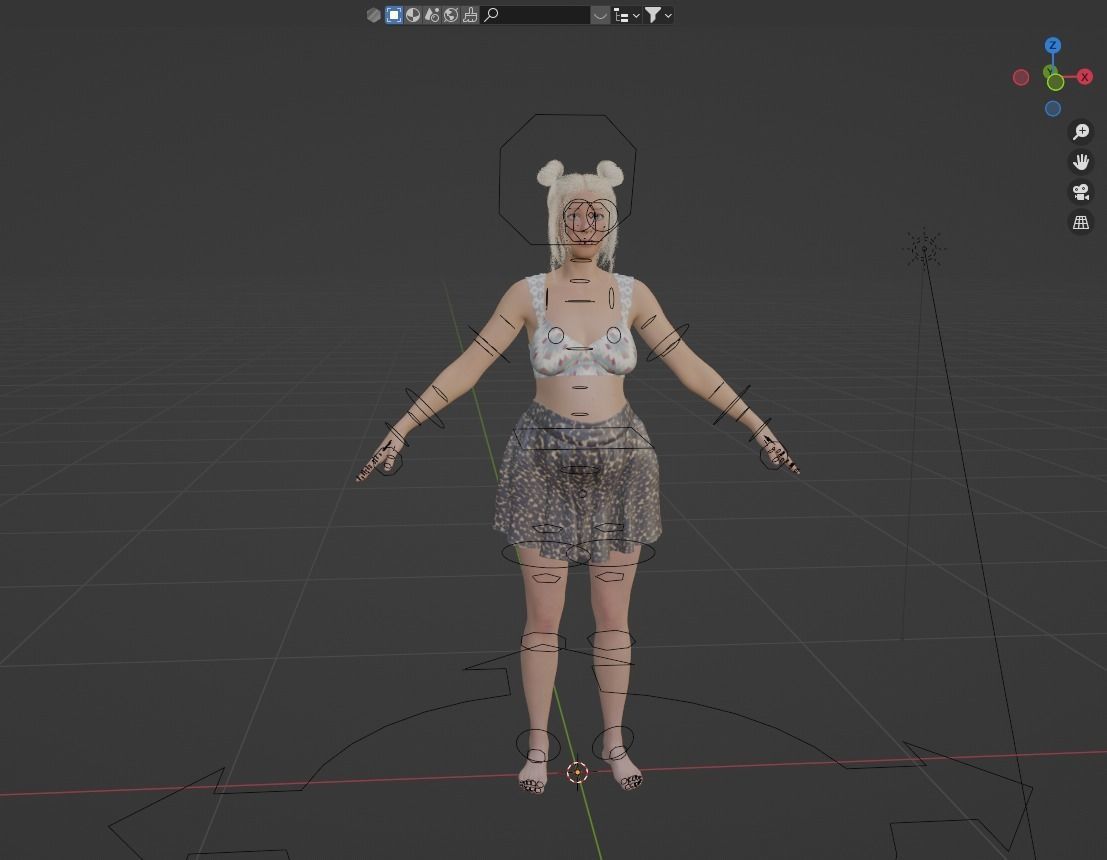 American Teenage Mom Pregnant 3D model_11