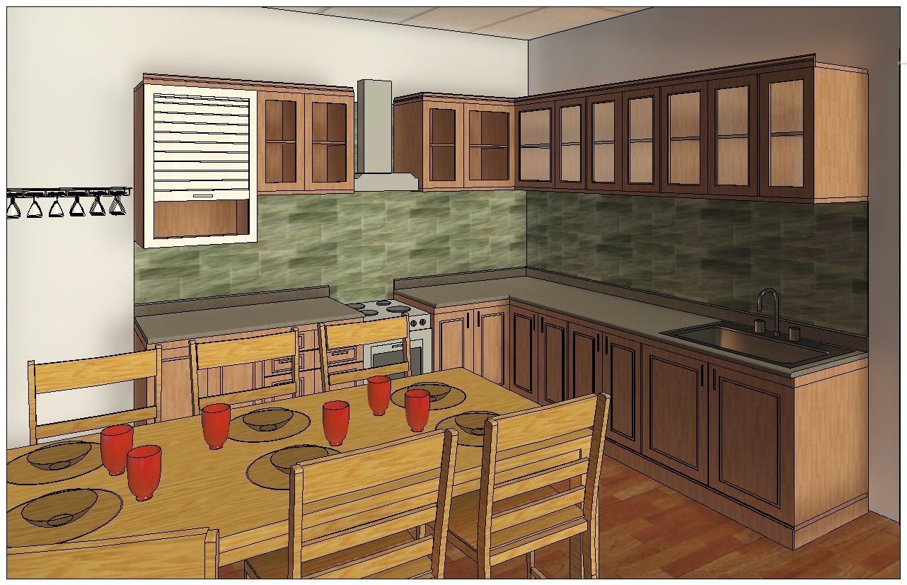 3 Bedroom Autodesk Revit House Model  Low-poly 3D model_11