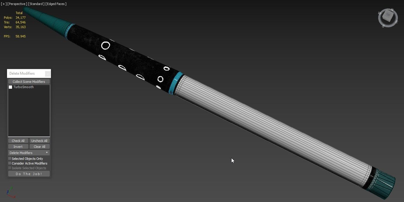 Anti-Ballistic Defense Missile 3D model_6