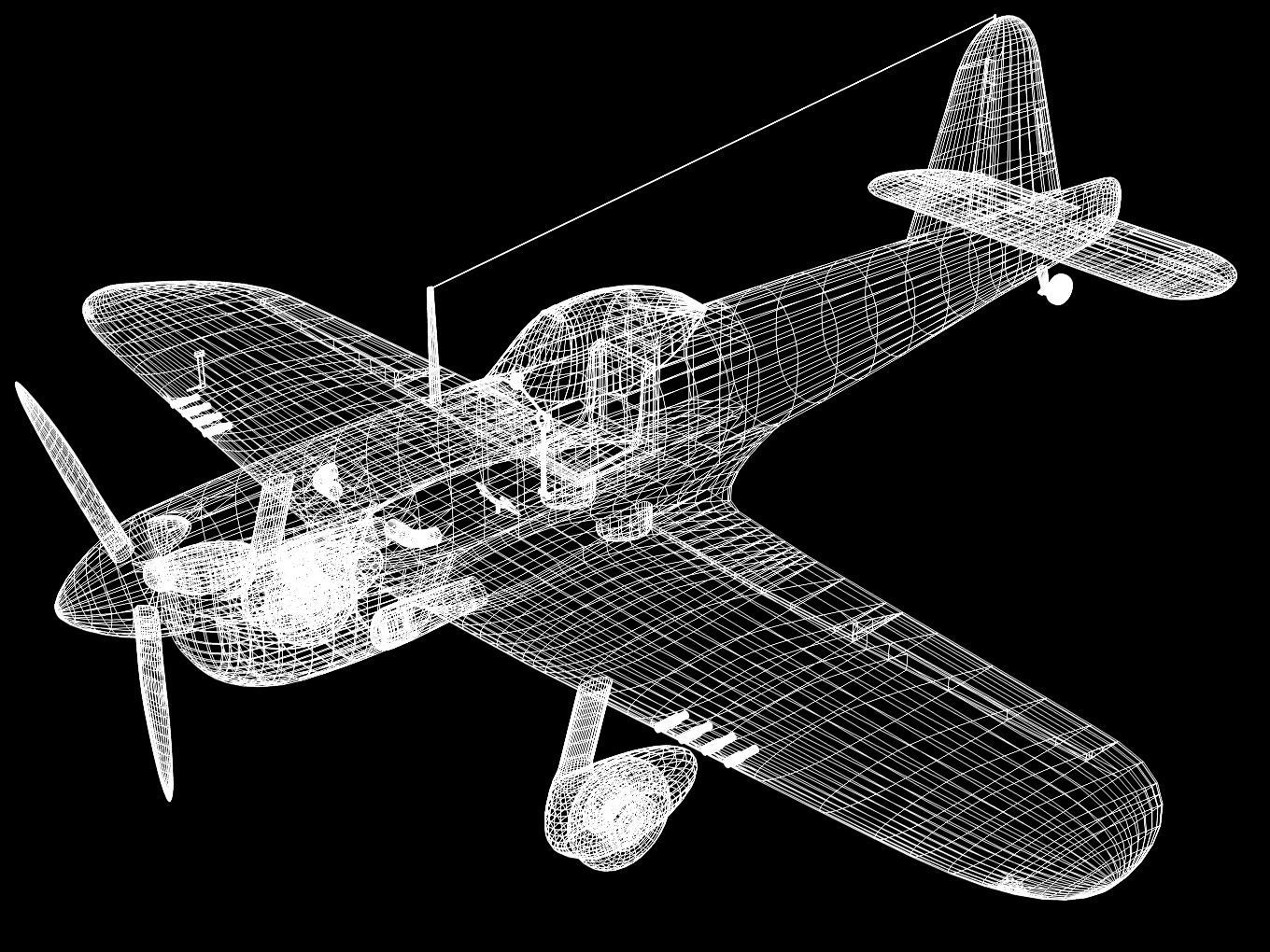 Miles M20 3D model_12