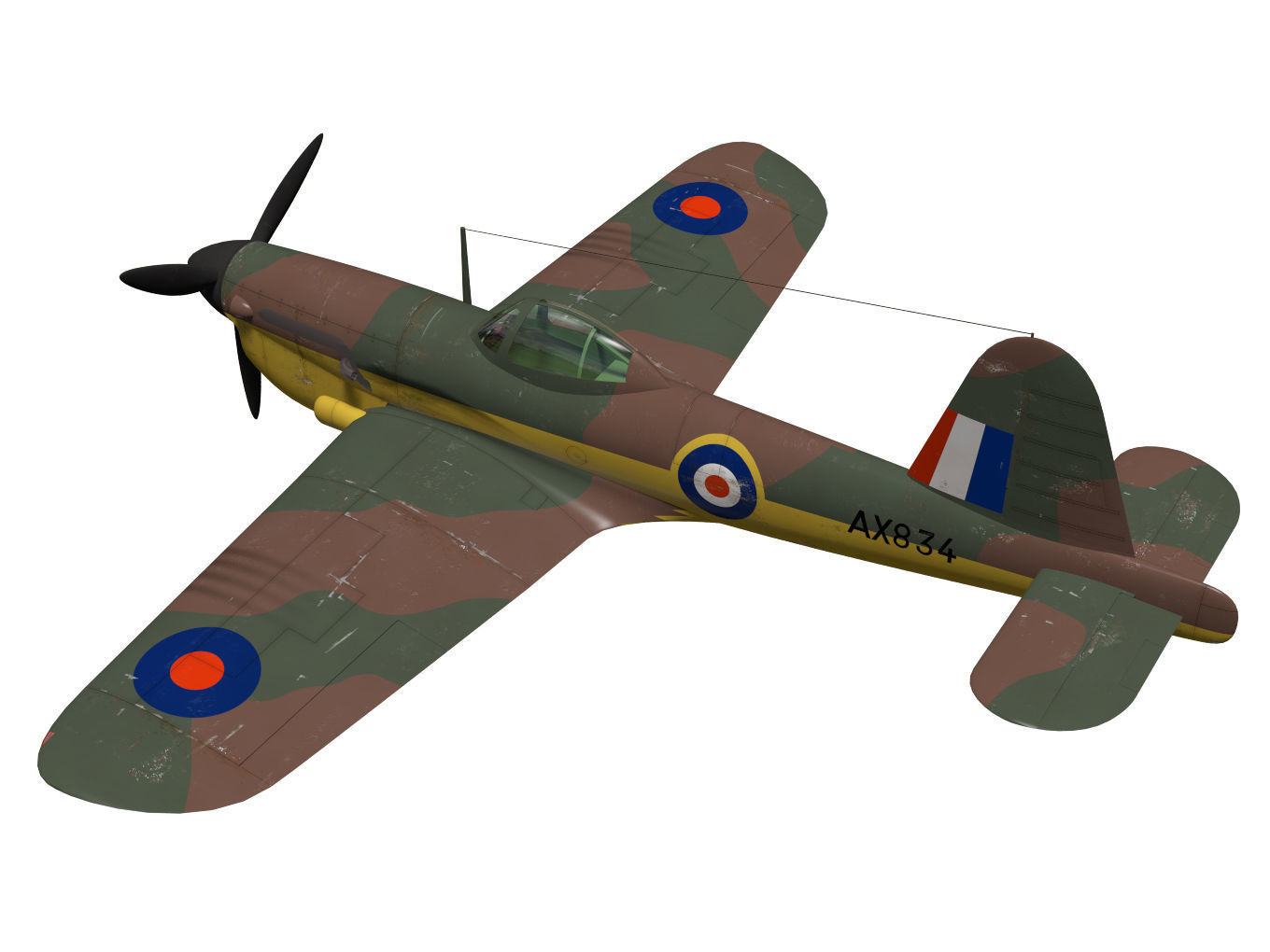 Miles M20 3D model_1