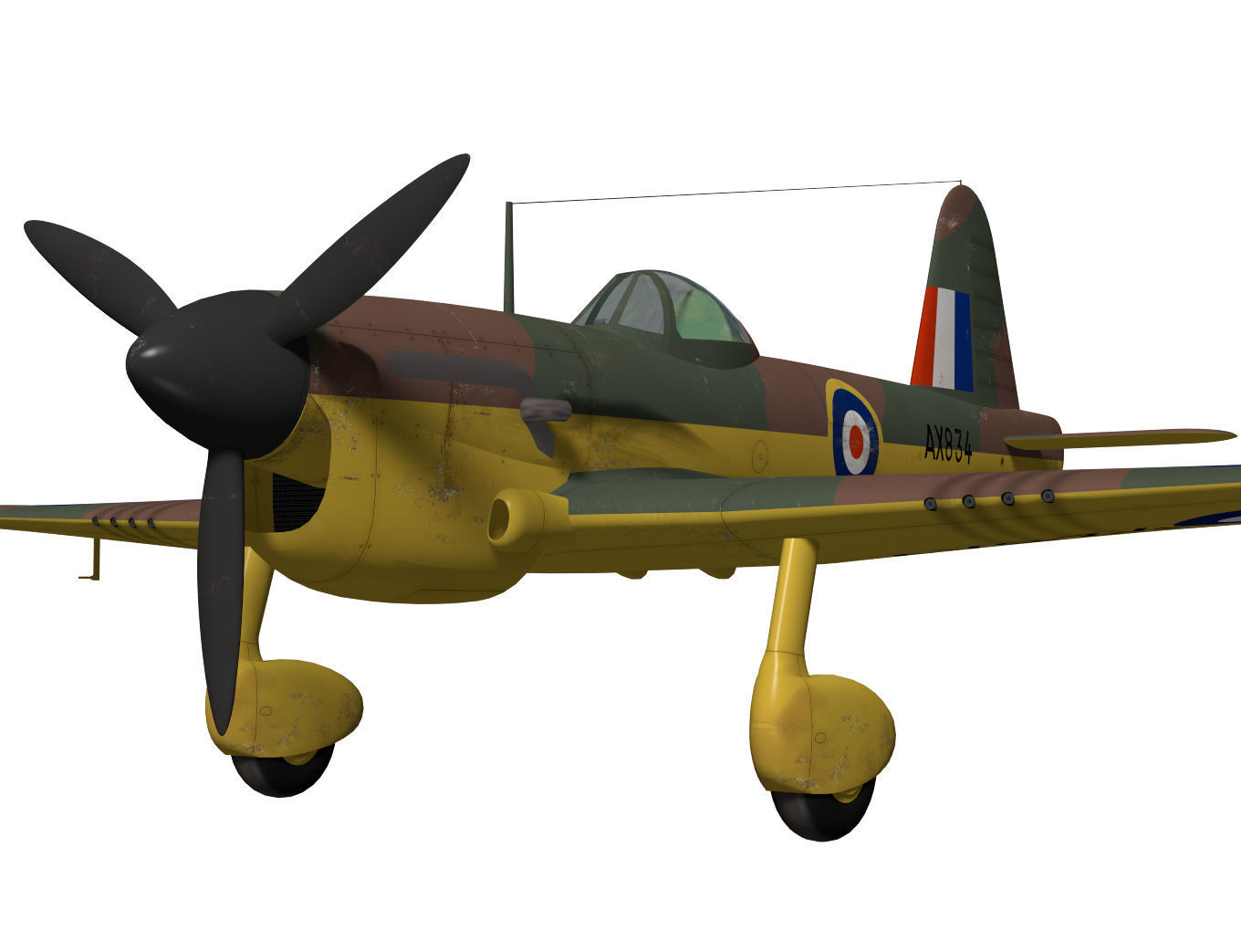 Miles M20 3D model_4