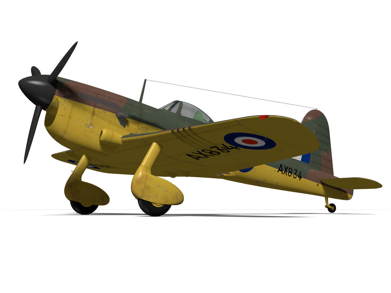 Miles M20 3D model_5