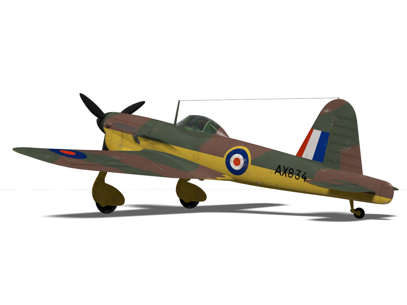 Miles M20 3D model_6